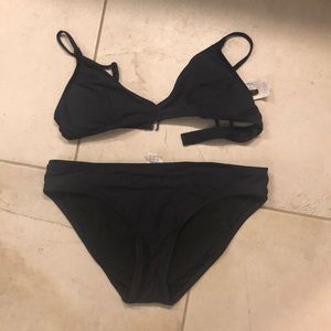 J. Crew French bikini - charcoal gray